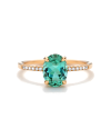 SLAETS Jewellery One-of-a-kind Mint Green Tourmaline and Diamonds, 18Kt Rosegold (watches)